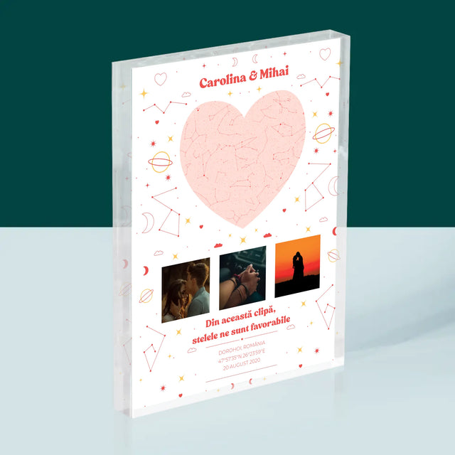 Harta Stelelor: Harta Stelelor: Clipa Noastră - Bloc Acrilic