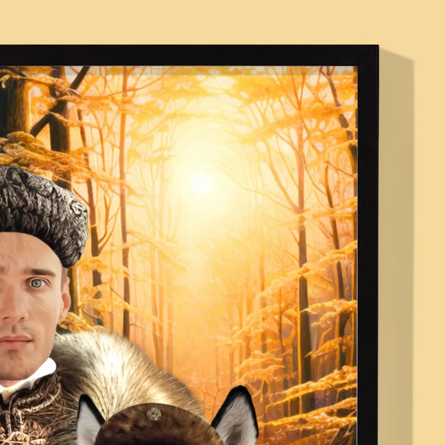 Portret Regal: Nobili La Vânătoare - Imprimare Cu Ramă 30X40 (Verticală)