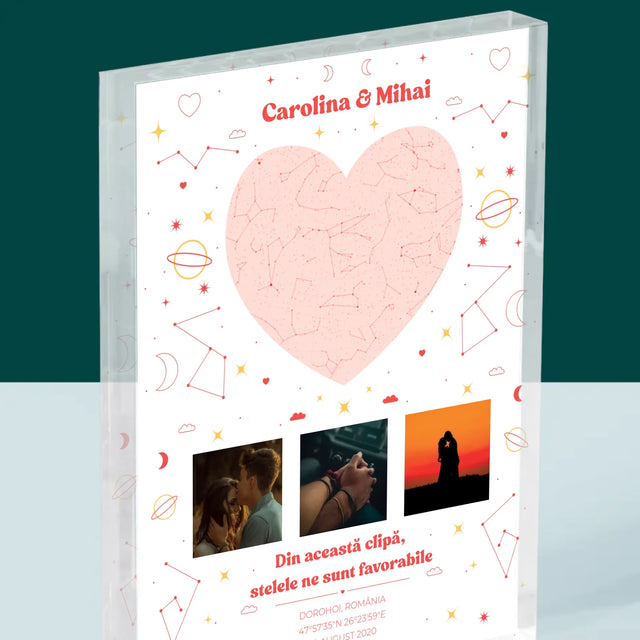 Harta Stelelor: Harta Stelelor: Clipa Noastră - Bloc Acrilic