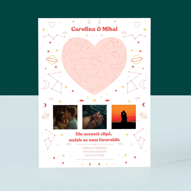 Harta Stelelor: Harta Stelelor: Clipa Noastră - Bloc Acrilic