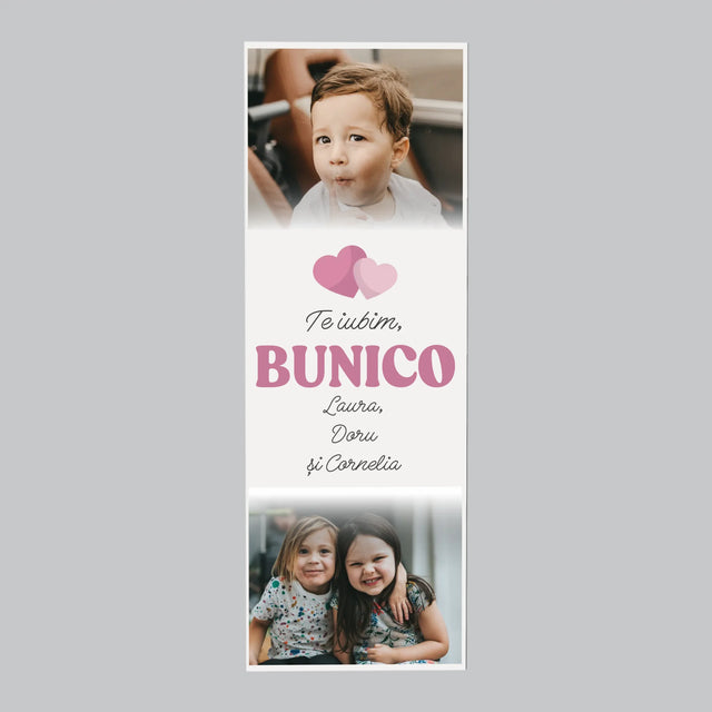 Colaj De Fotografii: Te Iubesc, Bunico - Magnet Pe Fregider