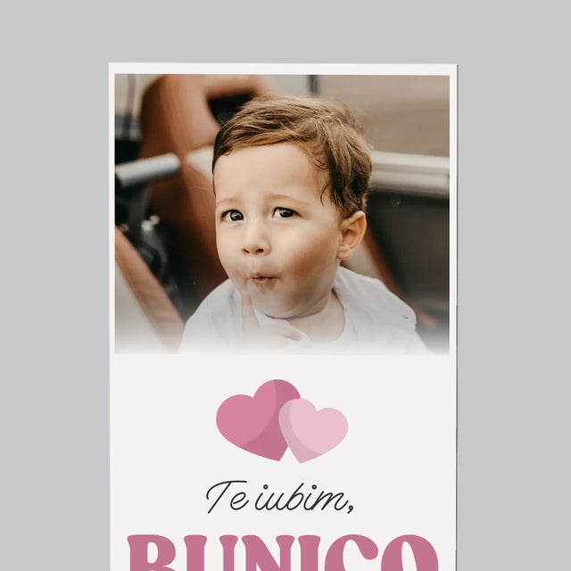 Colaj De Fotografii: Te Iubesc, Bunico - Magnet Pe Fregider