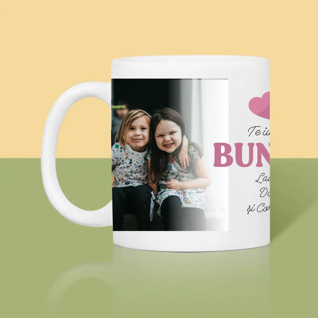 Colaj De Fotografii: Te Iubesc, Bunico - Cană