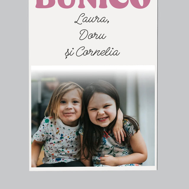 Colaj De Fotografii: Te Iubesc, Bunico - Magnet Pe Fregider