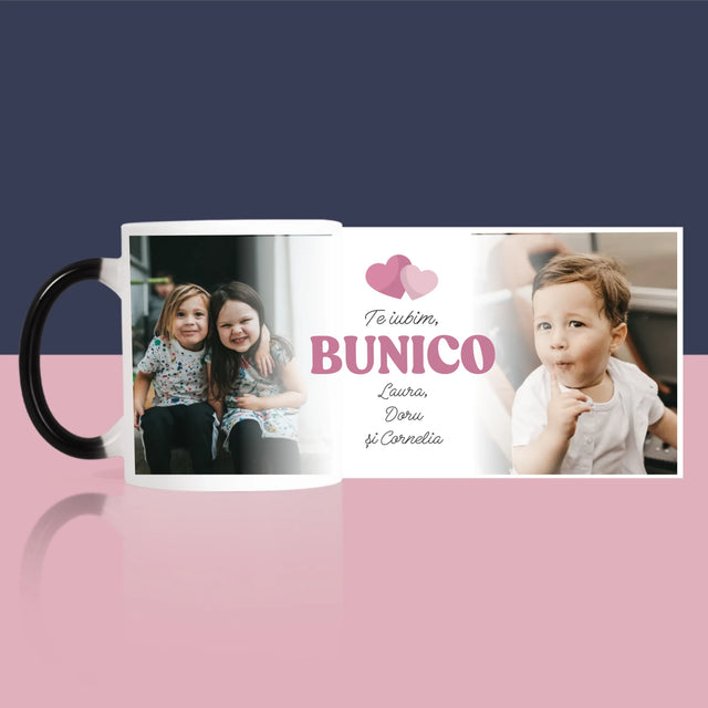 Colaj De Fotografii: Te Iubesc, Bunico - Cană