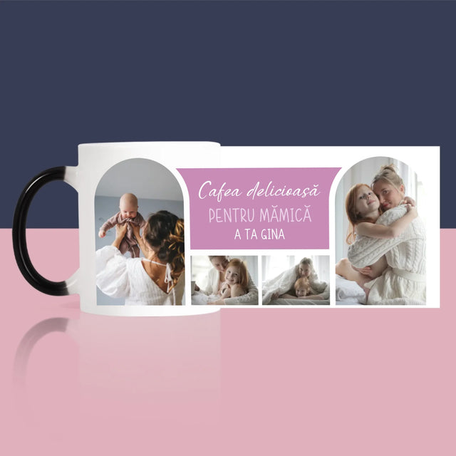 Colaj De Fotografii: Cafeluța A Sosit, Mamă - Cană