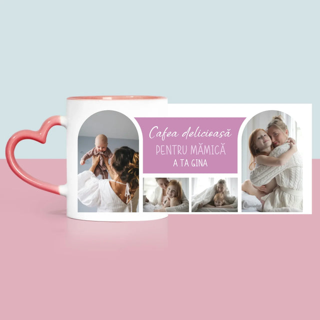 Colaj De Fotografii: Cafeluța A Sosit, Mamă - Cană