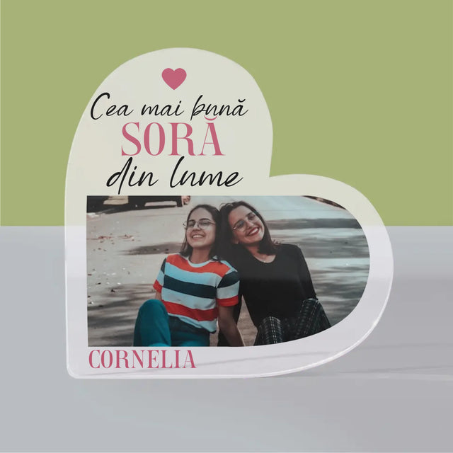 Colaj De Fotografii: Cea Mai Bună Soră Din Lume - Bloc Acrilic