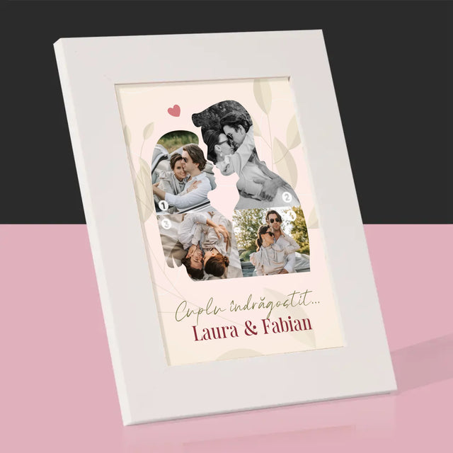 Formă Din Fotografii: Cuplu Îndrăgostit - Ramă Pentru Fotografii (Horizontală)