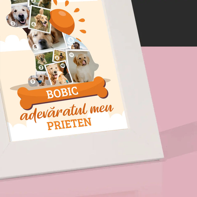 Formă Din Fotografii: Câine - Ramă Pentru Fotografii (Horizontală)