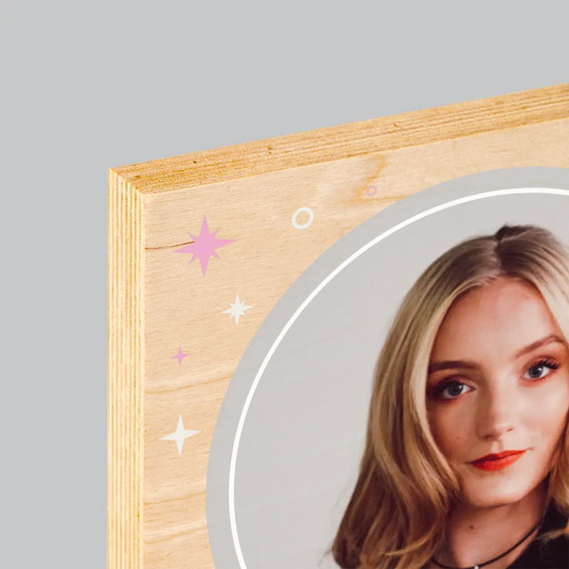 Imprimare pe lemn - verticală