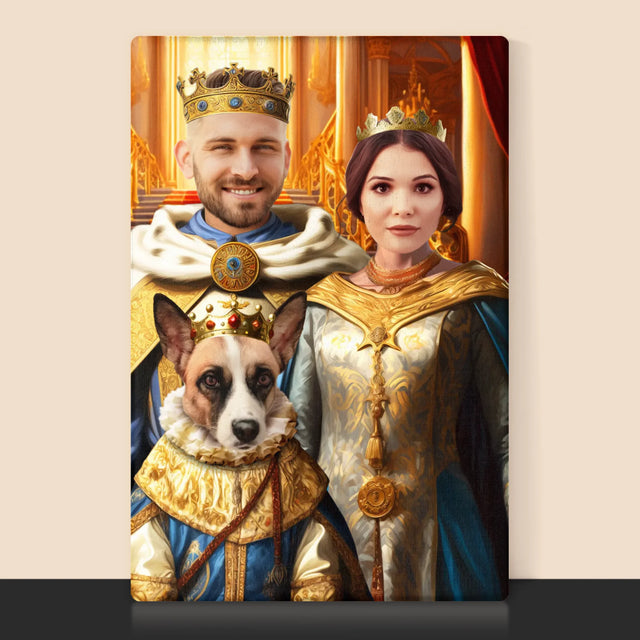 Portret Regal: Conducători Cu Un Animal De Companie - Imprimare Cu Ramă 30X40 (Verticală)