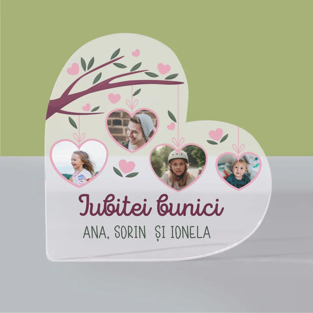 Colaj De Fotografii: Iubitei Bunici - Bloc Acrilic