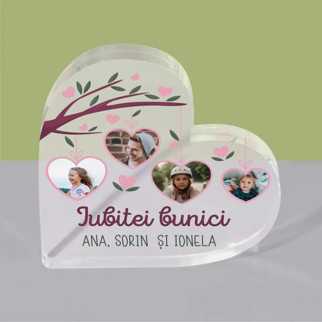 Colaj De Fotografii: Iubitei Bunici - Bloc Acrilic