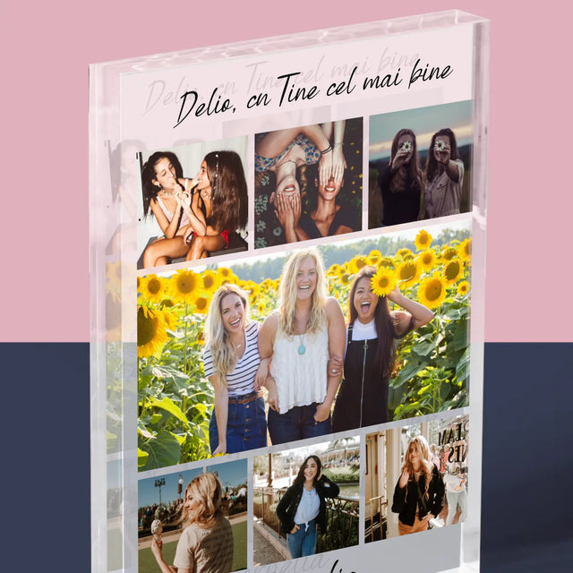 Colaj De Fotografii: Cea Mai Bună Prietenă - Bloc Acrilic