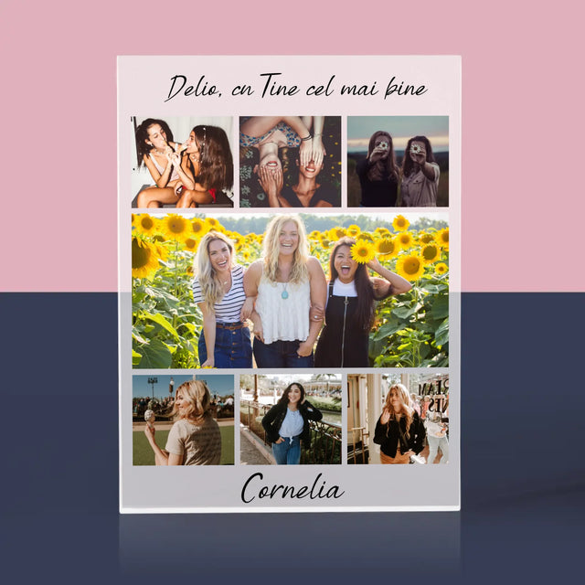 Colaj De Fotografii: Cea Mai Bună Prietenă - Bloc Acrilic