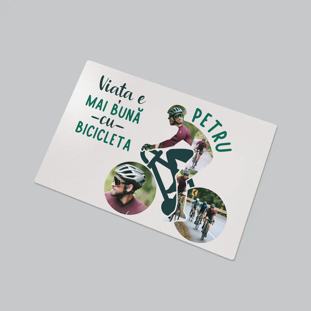 Formă Din Fotografii: Viața E Mai Bună Cu Bicicleta - Mapa De Birou