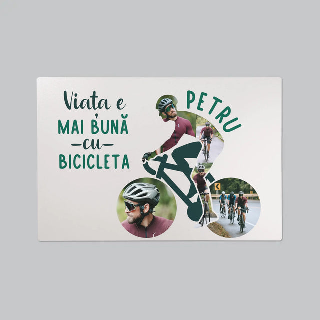 Formă Din Fotografii: Viața E Mai Bună Cu Bicicleta - Mapa De Birou