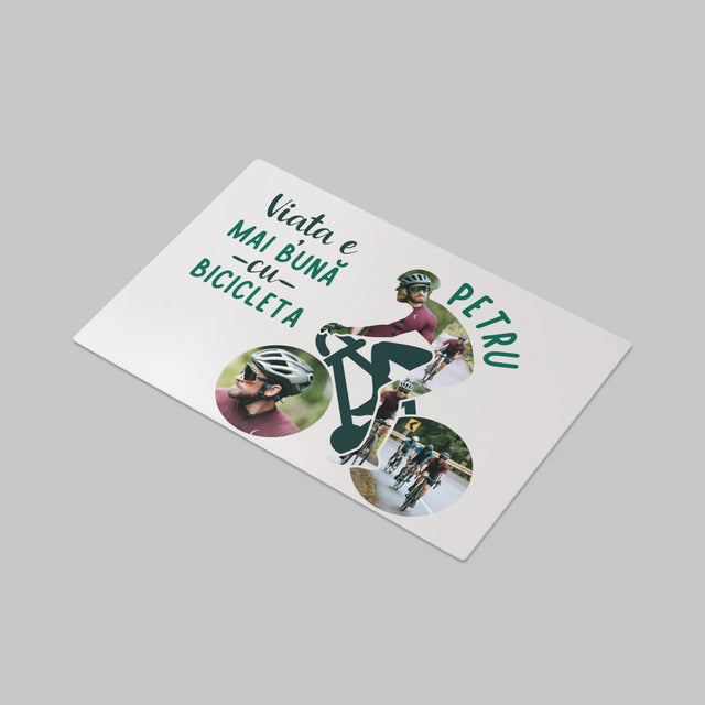 Formă Din Fotografii: Viața E Mai Bună Cu Bicicleta - Mapa De Birou