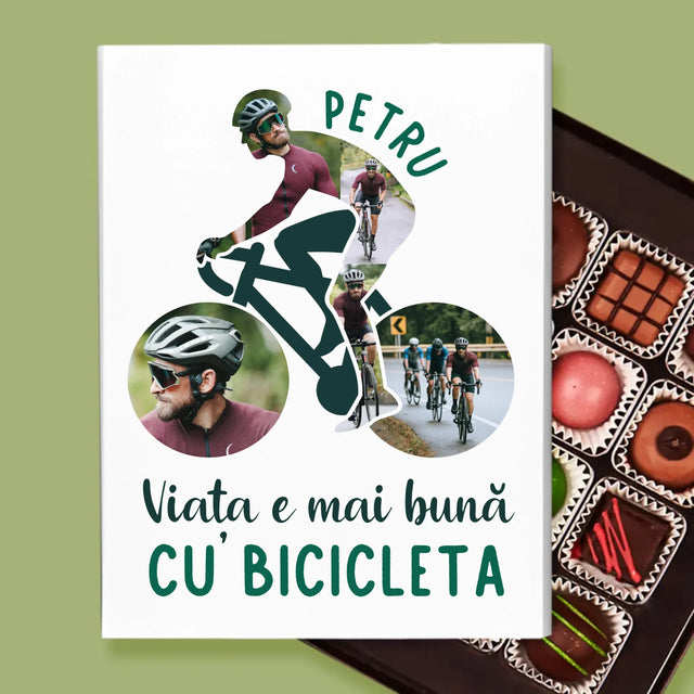 Formă Din Fotografii: Viața E Mai Bună Cu Bicicleta - Praline