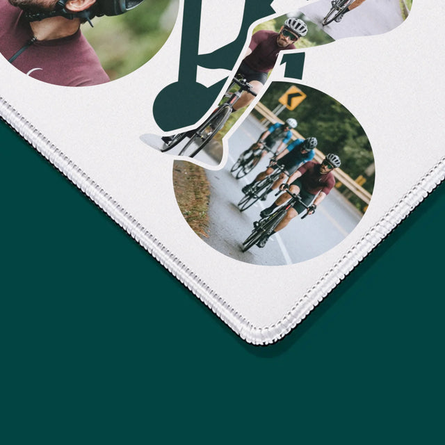 Formă Din Fotografii: Viața E Mai Bună Cu Bicicleta - Mouse Pad
