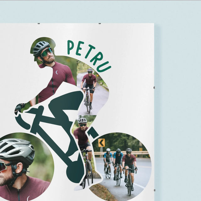 Formă Din Fotografii: Viața E Mai Bună Cu Bicicleta - Poster