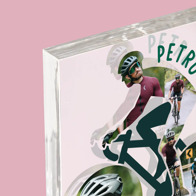 Formă Din Fotografii: Viața E Mai Bună Cu Bicicleta - Bloc Acrilic