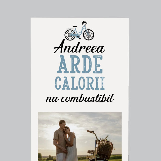 Colaj De Fotografii: Arde Calorii, Dar Nu Combustibil - Magnet Pe Fregider