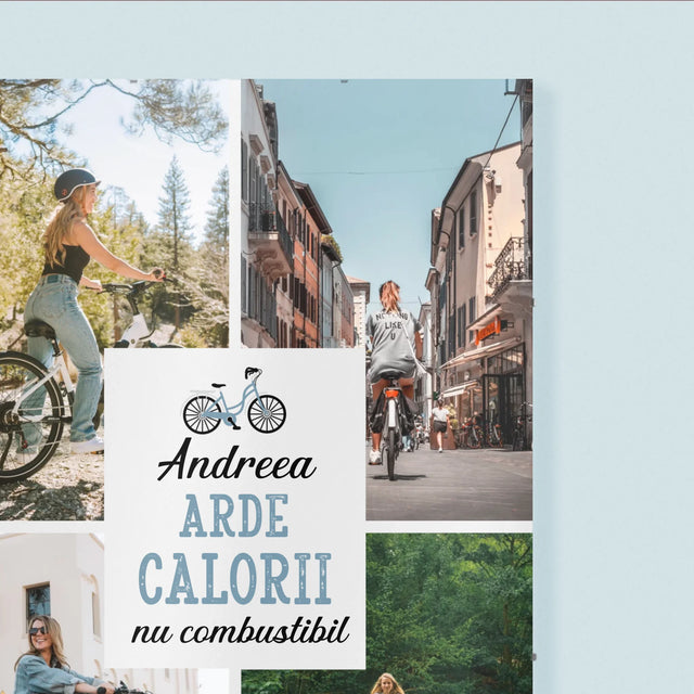 Colaj De Fotografii: Arde Calorii, Dar Nu Combustibil - Poster