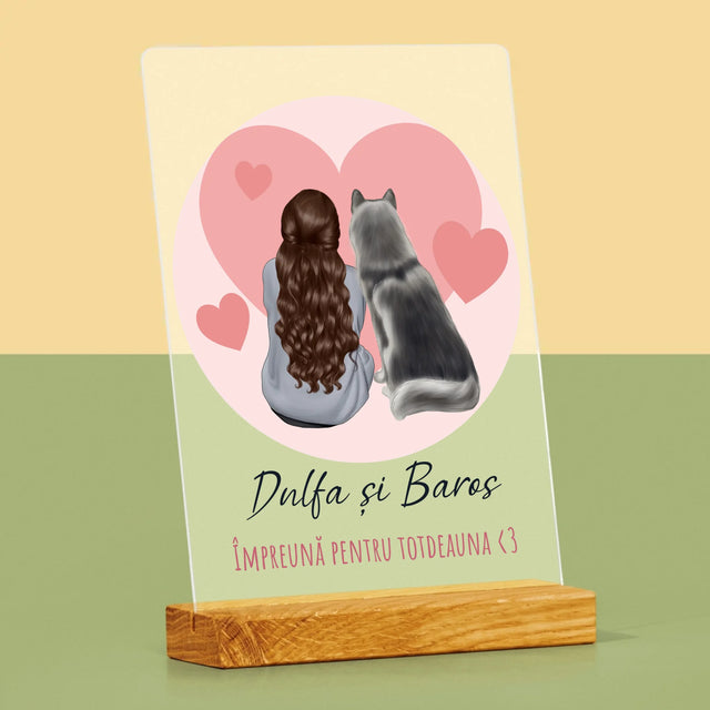 Creator De Personaj: Prietenul Canin - Imprimare Pe Sticlă Acrilică (Verticală)