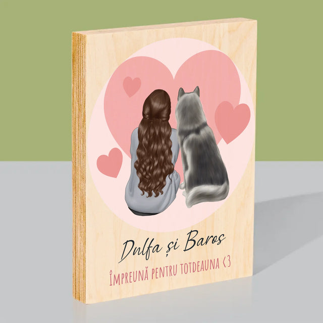 Creator De Personaj: Prietenul Canin - Imprimare Pe Lemn ( Verticală)