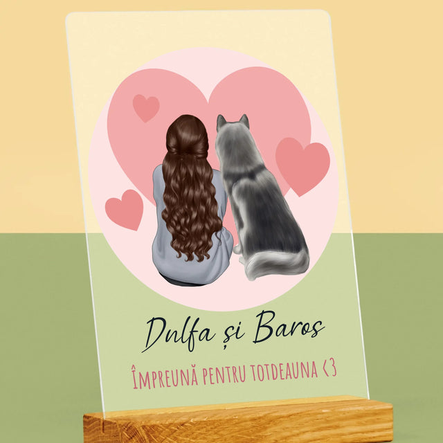 Creator De Personaj: Prietenul Canin - Imprimare Pe Sticlă Acrilică (Verticală)