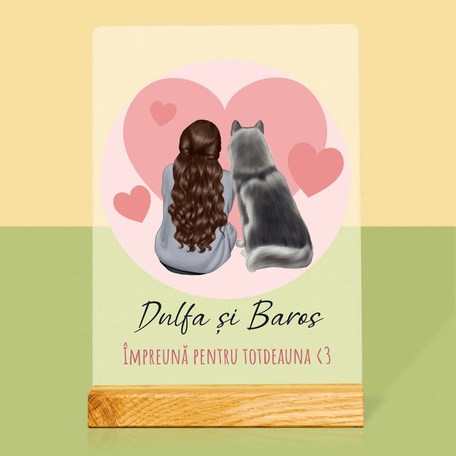 Creator De Personaj: Prietenul Canin - Imprimare Pe Sticlă Acrilică (Verticală)