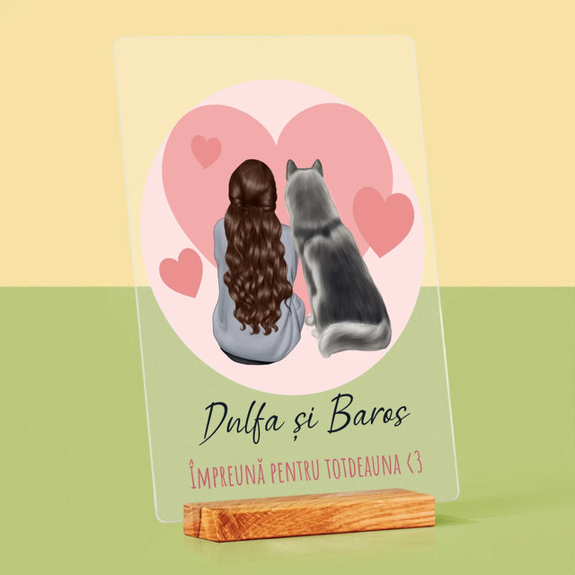 Creator De Personaj: Prietenul Canin - Imprimare Pe Sticlă Acrilică (Verticală)