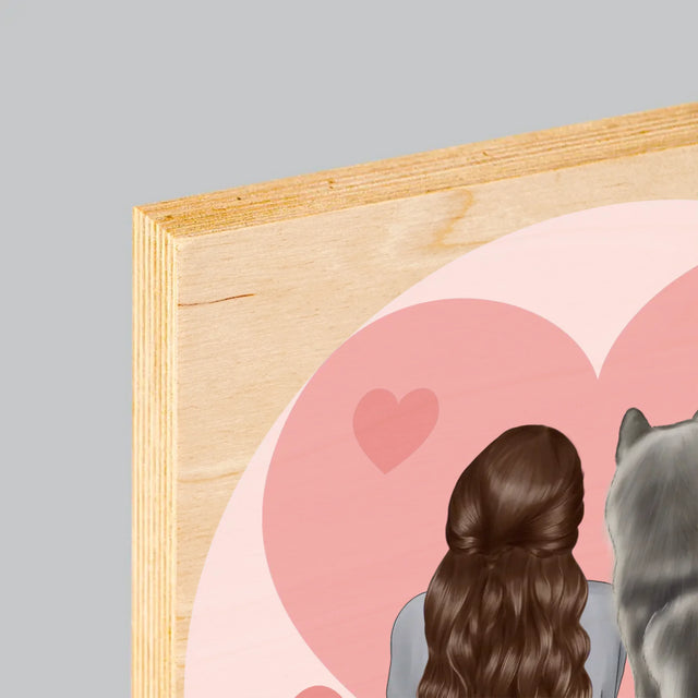 Creator De Personaj: Prietenul Canin - Imprimare Pe Lemn ( Verticală)