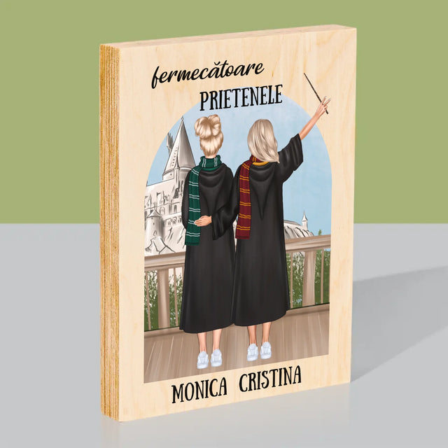 Creator De Personaj: Prietenele Fermecătoare - Imprimare Pe Lemn ( Verticală)