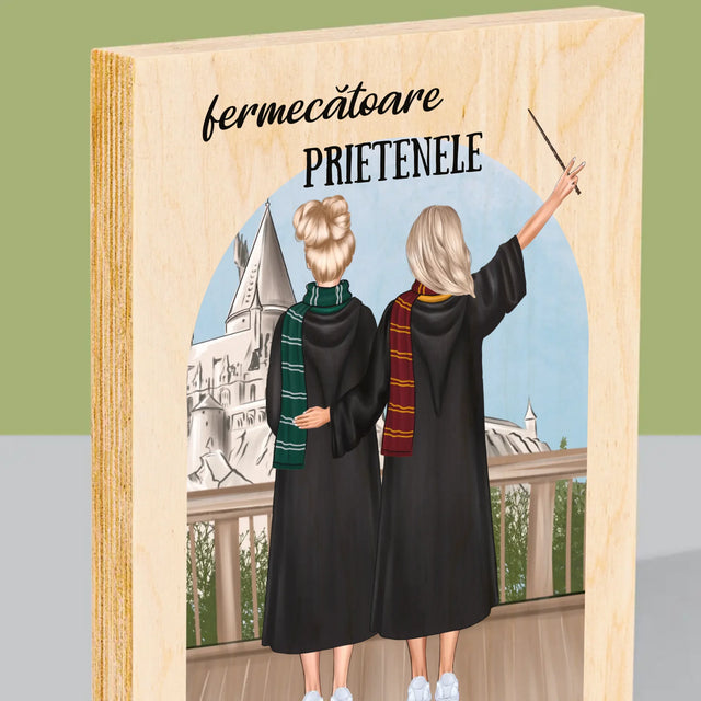 Creator De Personaj: Prietenele Fermecătoare - Imprimare Pe Lemn ( Verticală)