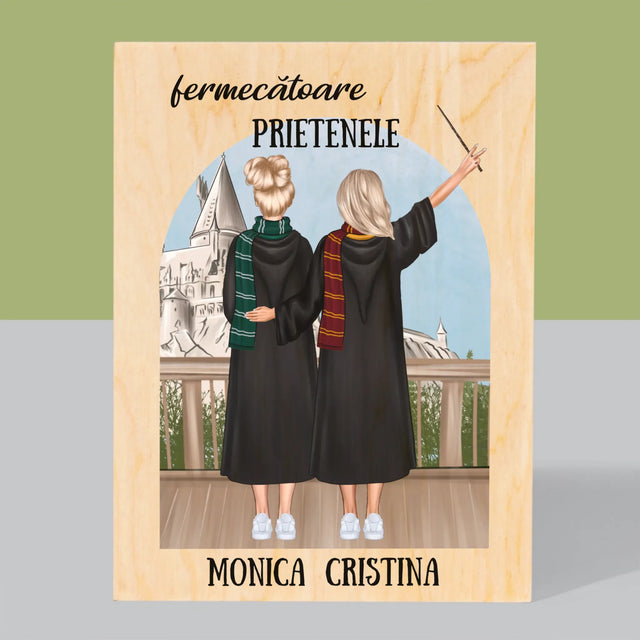 Creator De Personaj: Prietenele Fermecătoare - Imprimare Pe Lemn ( Verticală)