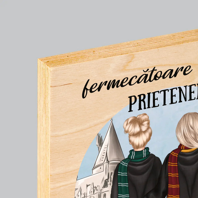 Creator De Personaj: Prietenele Fermecătoare - Imprimare Pe Lemn ( Verticală)