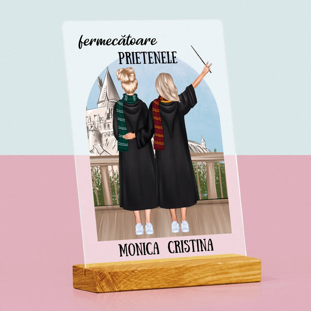 Creator De Personaj: Prietenele Fermecătoare - Imprimare Pe Sticlă Acrilică (Verticală)