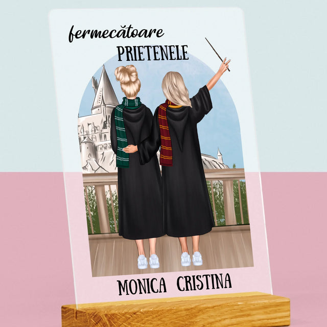 Creator De Personaj: Prietenele Fermecătoare - Imprimare Pe Sticlă Acrilică (Verticală)