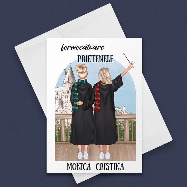 Creator De Personaj: Prietenele Fermecătoare - Card Cu Felicitări