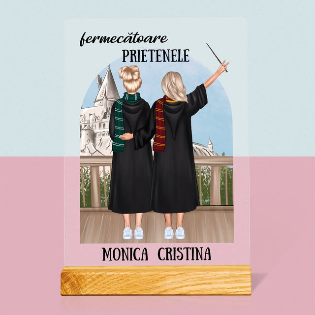Creator De Personaj: Prietenele Fermecătoare - Imprimare Pe Sticlă Acrilică (Verticală)