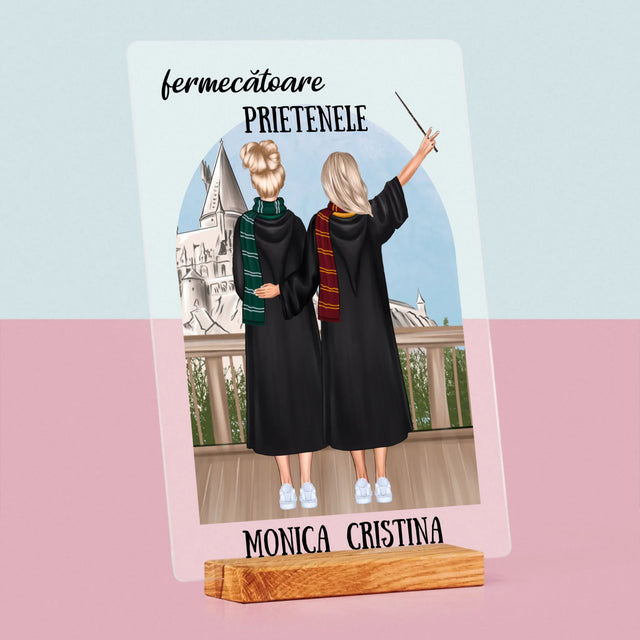 Creator De Personaj: Prietenele Fermecătoare - Imprimare Pe Sticlă Acrilică (Verticală)