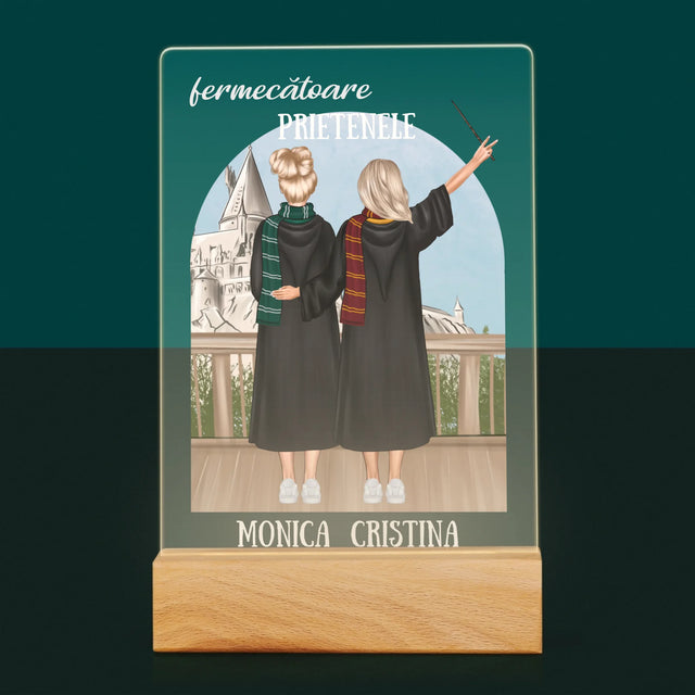 Creator De Personaj: Prietenele Fermecătoare - Imprimare Pe Sticlă Acrilică (Verticală)