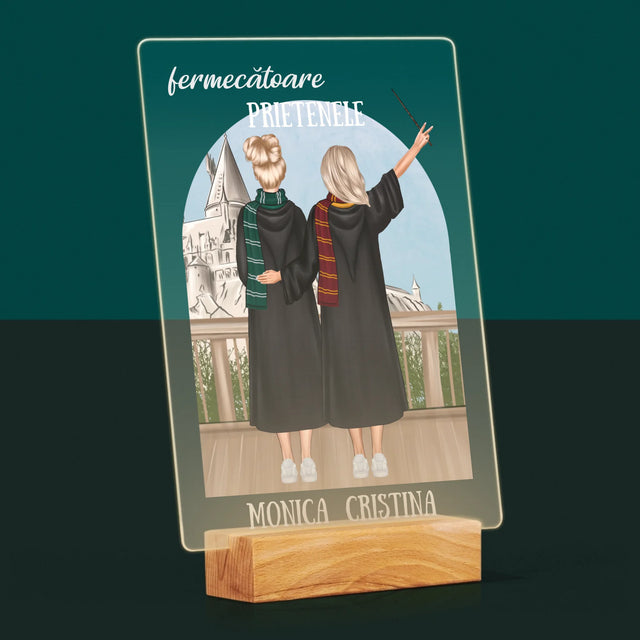 Creator De Personaj: Prietenele Fermecătoare - Imprimare Pe Sticlă Acrilică (Verticală)