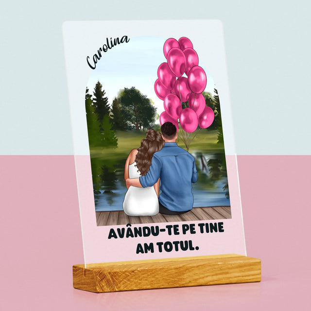 Creator De Personaj: Ea Și El - Imprimare Pe Sticlă Acrilică (Verticală)