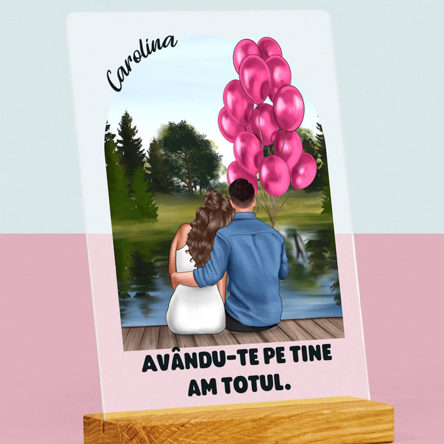 Creator De Personaj: Ea Și El - Imprimare Pe Sticlă Acrilică (Verticală)