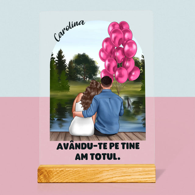 Creator De Personaj: Ea Și El - Imprimare Pe Sticlă Acrilică (Verticală)