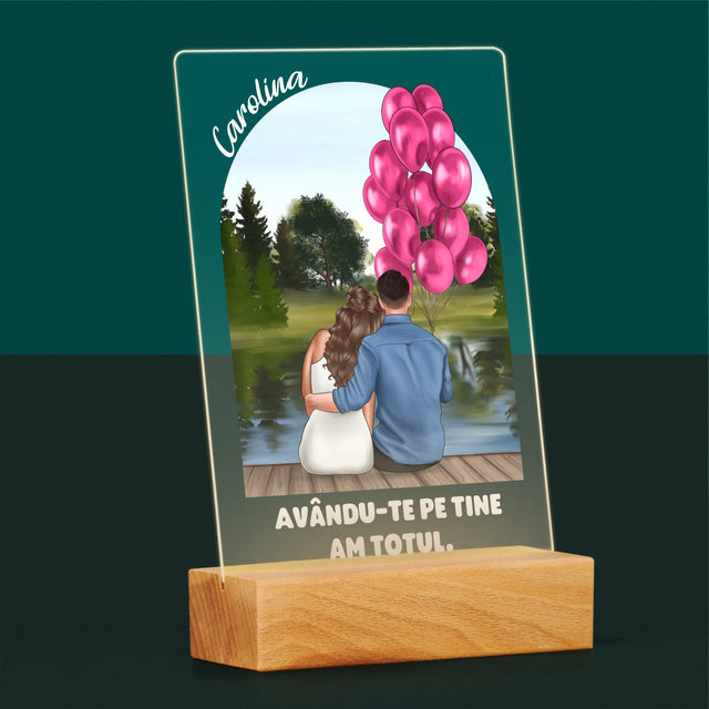 Creator De Personaj: Ea Și El - Imprimare Pe Sticlă Acrilică (Verticală)